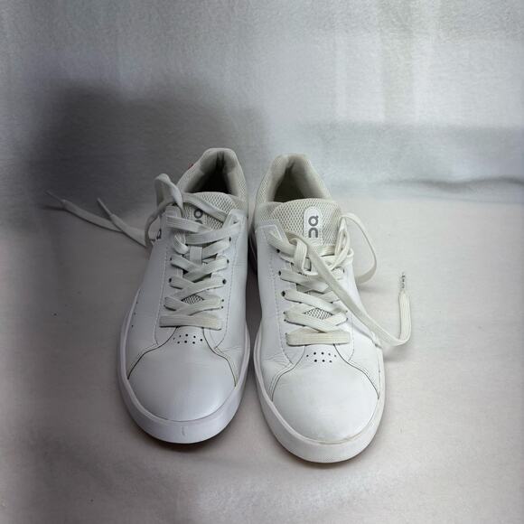 On Clouds Roger Advantage White Leather Sneakers - 7.5 - Picture 2 of 10